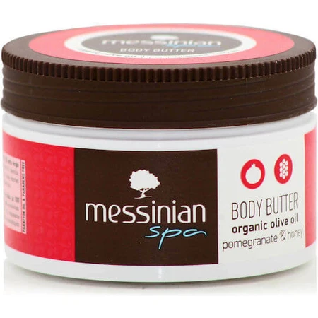 Messinian Spa Organic Olive Oil Pomegranate and Honey Body Moisturizing Butter with Urea 250ml