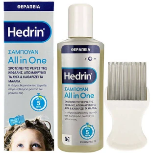 Hedrin Luizen Behandeling Shampoo & Kam voor Kinderen 100ml 1pc
