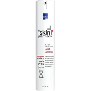 InterMed Skin Pharmacist Age Active Crema Facial con SPF15 Contra manchas y pigmentaciones con Ácido Hialurónico y Colágeno 50ml