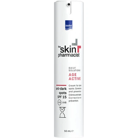 InterMed Skin Pharmacist Age Active Crema Facial con SPF15 Contra manchas y pigmentaciones con Ácido Hialurónico y Colágeno 50ml