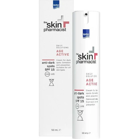 InterMed Skin Pharmacist Age Active Crema Facial con SPF15 Contra manchas y pigmentaciones con Ácido Hialurónico y Colágeno 50ml