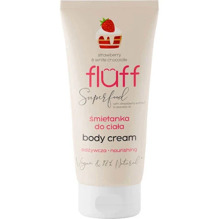 Fluff Crema Hidratante Regeneradora de Fresa y Chocolate Blanco 150ml