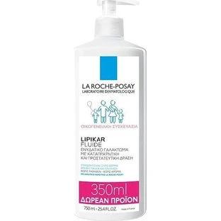 La Roche Posay Lipikar Fluide Hydraterende regenererende vochtinbrengende crème voor de droge & gevoelige huid 750ml