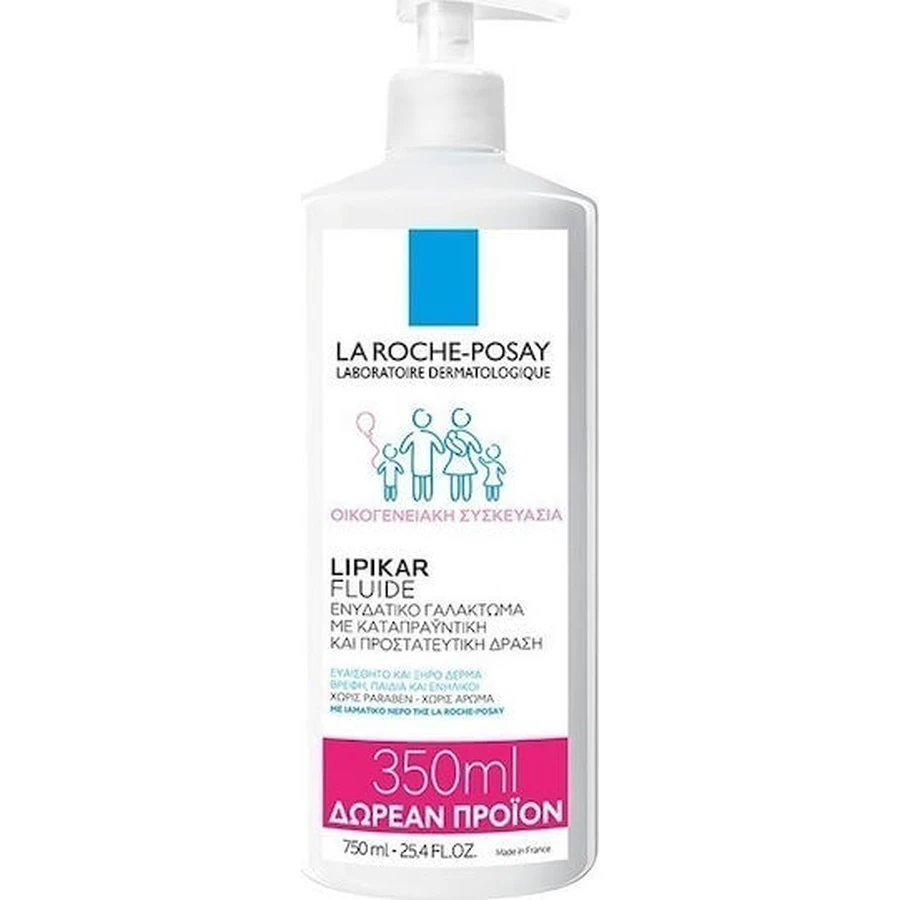 La Roche Posay Lipikar Fluide Hydraterende regenererende vochtinbrengende crème voor de droge & gevoelige huid 750ml