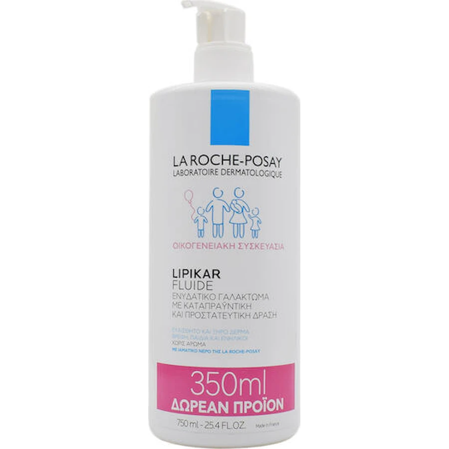 La Roche Posay Lipikar Fluide Hydraterende regenererende vochtinbrengende crème voor de droge & gevoelige huid 750ml