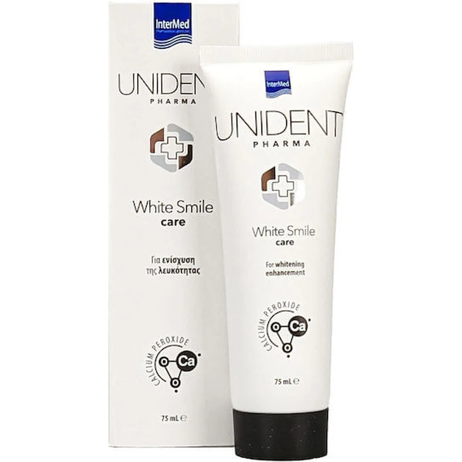 InterMed Unident White Lächeln Pflege Whitening Zahnpasta 75ml