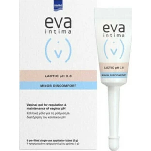 InterMed Eva Lactic Vaginal Vaginal Regulator pH 3,8 Gel 45ml 9oz