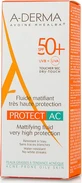 A-Derma Mattifying Fluid Protect AC Sunscreen Face Cream SPF50 40ml