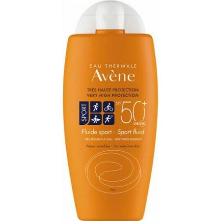Eau Thermale Avène Fluid Sport Crème solaire imperméable visage et corps SPF50 100ml