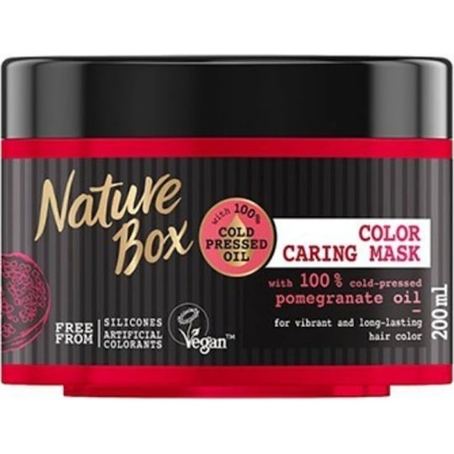 Nature Box Mascarilla Capilar con Aceite de Granada que Retiene el Color 200ml