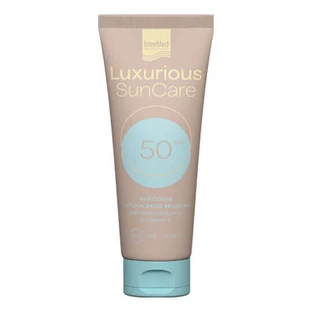 InterMed Luxurious SunCare Sunscreen Face Cream SPF50 with Natural Beige Tint 75ml