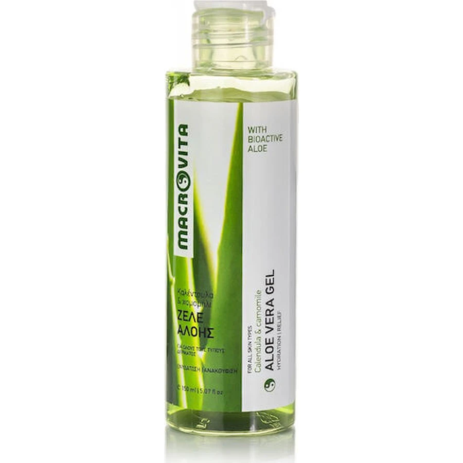 Macrovita Calendula & Kamille Hydraterende Regenererende Gel met Aloë Vera voor droge/zeer droge huid 150ml