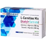 Viogenesis L-Carnitine Mix Acetyl + Tartrate 350mg avec Arôme non aromatisé 60 gélules