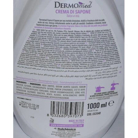 Dermomed Talk & Iris Zeepcrème 1000ml