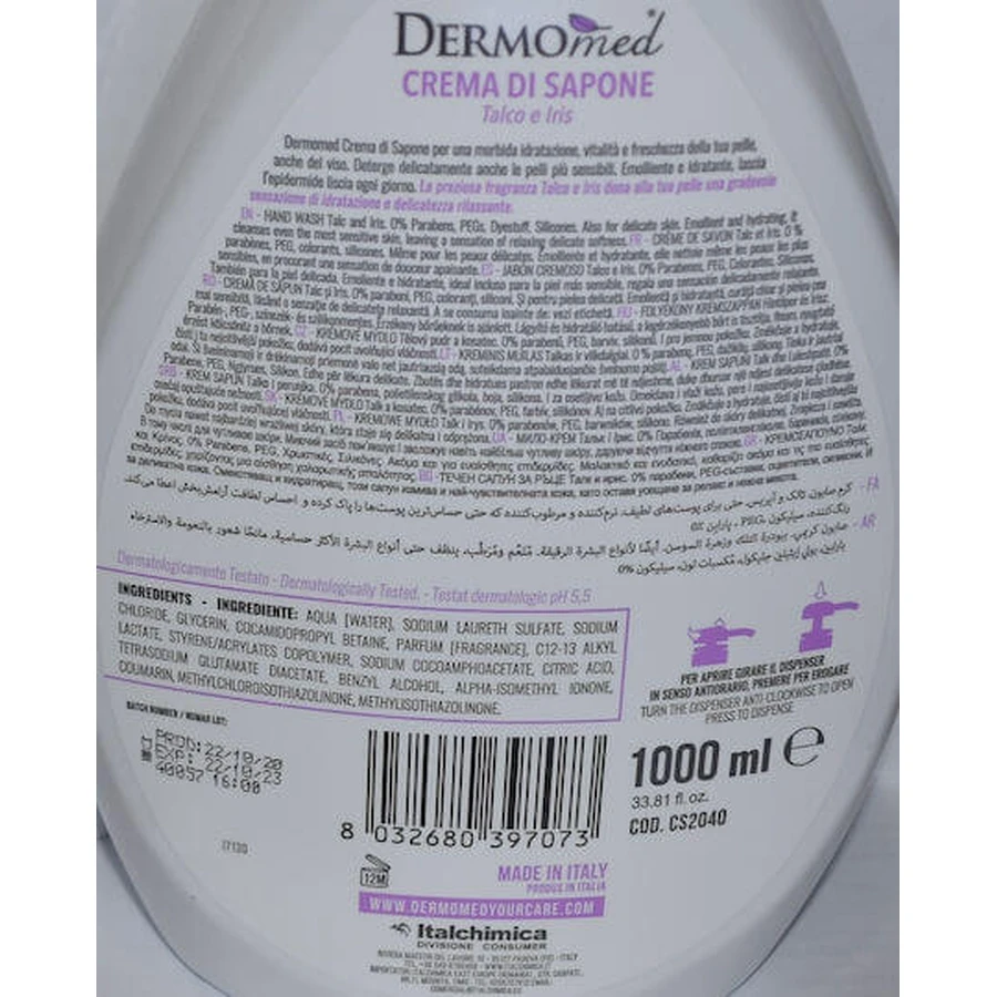 Dermomed Talk & Iris Zeepcrème 1000ml