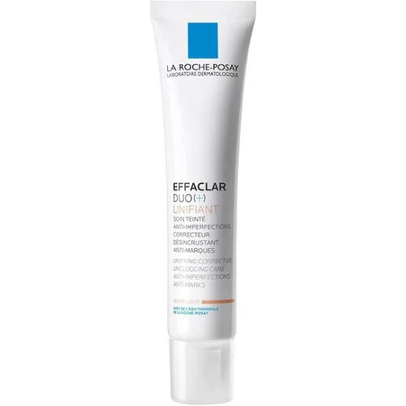 La Roche Posay Effaclar Duo (+) Unifying Light 24hr Sebum Regulating Day Facial Cream with SPF30 Against Imperfections and Acne with Niacinamide 40ml
