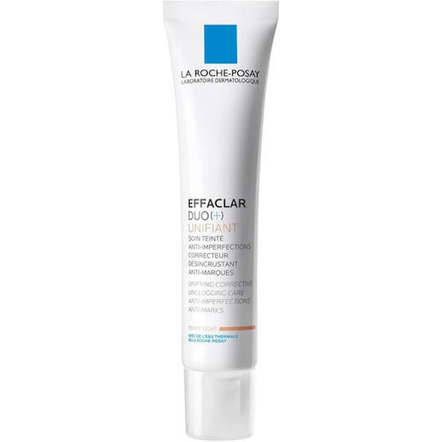 La Roche Posay Effaclar Duo (+) Unifying Light 24hr Sebum Regulating Day Facial Cream with SPF30 Against Imperfections and Acne with Niacinamide 40ml