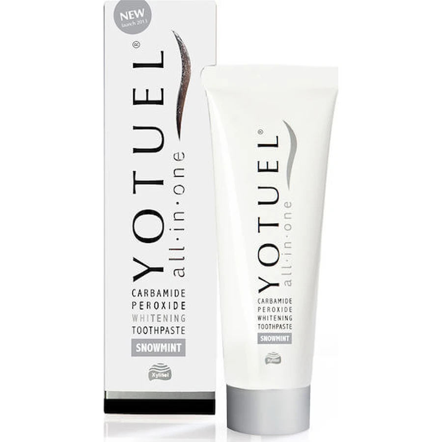 Yotuel All In One Snowmint tandbleekpasta voor tanden bleken, tandbederf, gevoelige tanden en tandplak 75ml