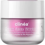 Clinea Dream Away Wrinkles Anti-Aging Night Face Cream with Panthenol and Peptides 50ml