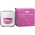Clinea Dream Away Wrinkles Anti-Ageing Night Face Cream mit Panthenol und Peptiden 50ml