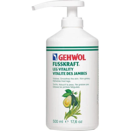 Gehwol Fusskraft Leg Vitality Hydraterende Verstevigende Crème voor Benen en Schouders 500ml