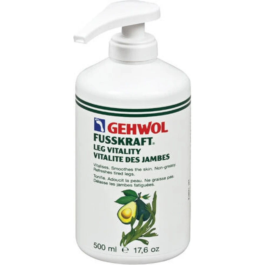 Gehwol Fusskraft Leg Vitality Hydraterende Verstevigende Crème voor Benen en Schouders 500ml