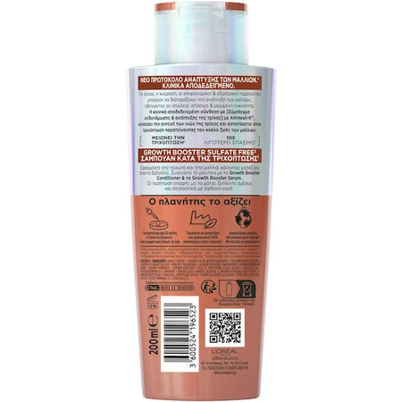 L'Oreal Paris Elvive Growth Booster Hair Loss Shampoo 200ml