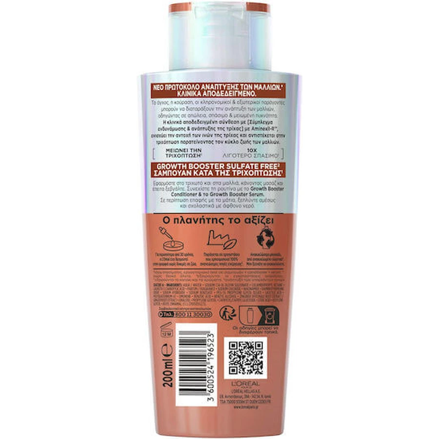 L'Oreal Paris Elvive Growth Booster Hair Loss Shampoo 200ml
