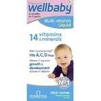 Sirope con 14 vitaminas y minerales WellKid Baby and Infant, 150 ml, Vitabiotics