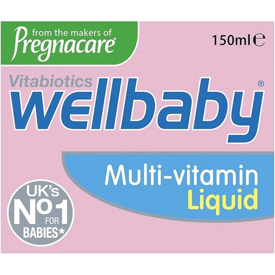 Sirope con 14 vitaminas y minerales WellKid Baby and Infant, 150 ml, Vitabiotics