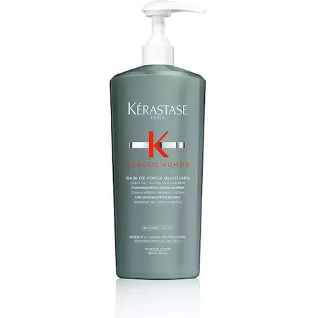 Kérastase Genesis Homme Bain De Force Quotidien Shampooing Anti-Chute Pour Cheveux Epais 1000ml