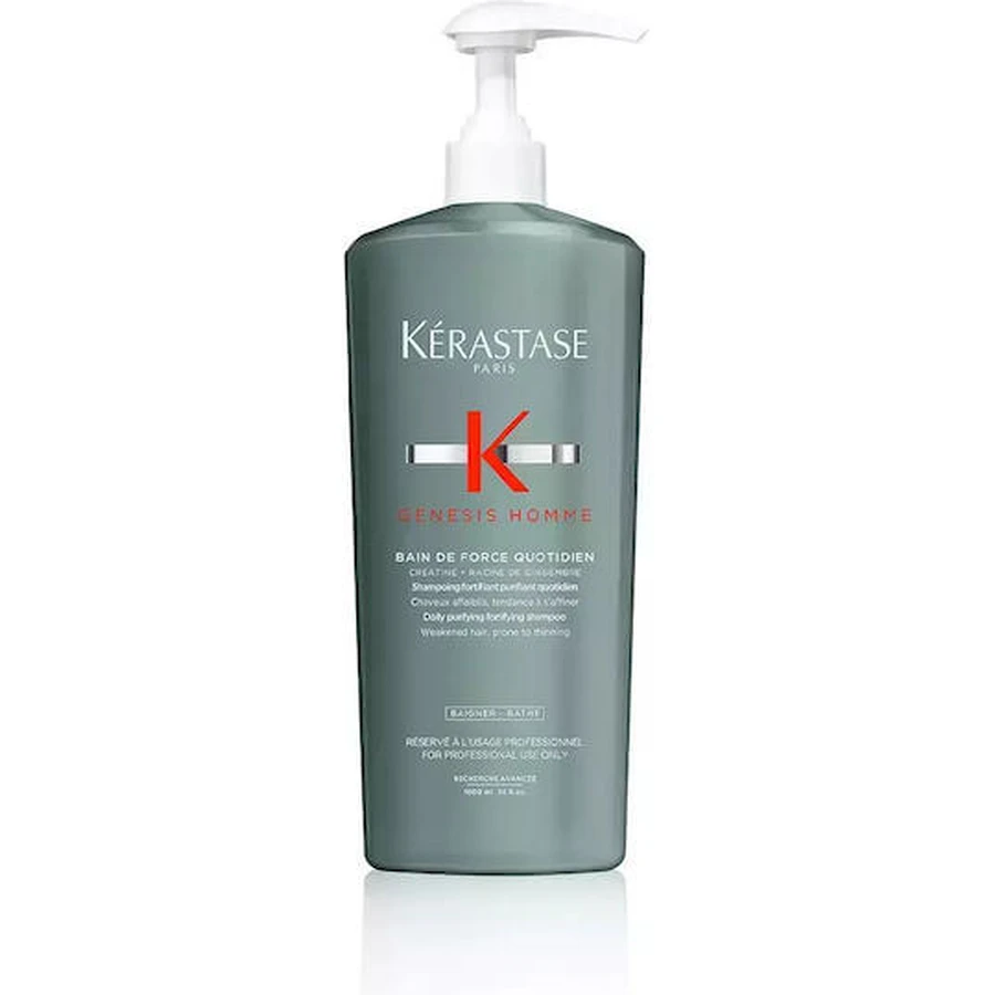 Kérastase Genesis Homme Bain De Force Quotidien Shampooing Anti-Chute Pour Cheveux Epais 1000ml