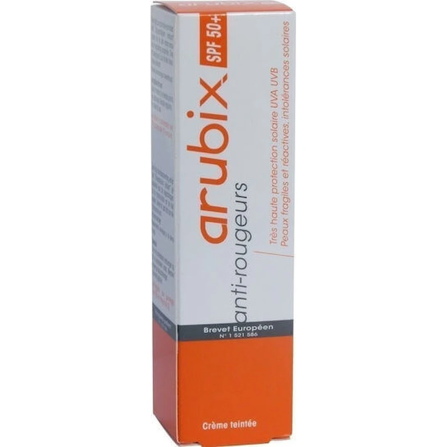 Arubix Teintee Crème solaire visage SPF50 avec pigment 40ml