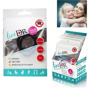 Ino Plus LiceDR Elastic Lice Prevention LiceDR Elastic for Children Black 4pcs