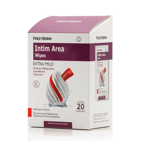 Frezyderm Intim Intimate Area Wipes Extra Mild pH 4 Wipes
