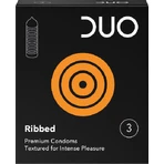 Duo Prezervatief Geribd 3st