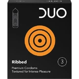 Duo Prezervatief Geribd 3st