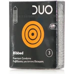 Duo Prezervatief Geribd 3st