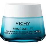 Vichy Mineral 89 Rich 72h feuchtigkeitsspendende und straffende Gesichtscreme mit Hyaluronsäure und Probiotika 50ml