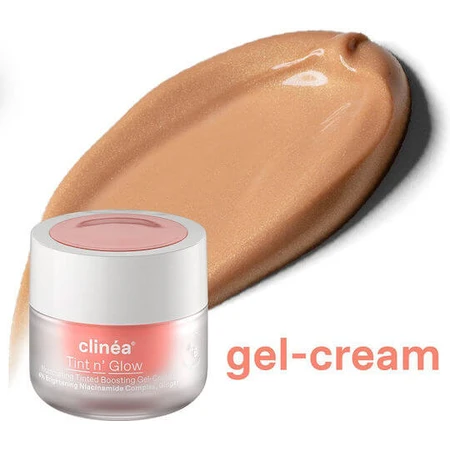 Clinea Tint n' Glow Light Tint n' Glow Light Anti-Ageing und aufhellendes farbiges Tages-Gesichtsgel mit Niacinamid und Präbiotika 50ml
