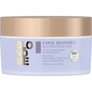 Schwarzkopf BlondMe Cool Blondes Neutralisierende Haarmaske für den Farberhalt 200ml