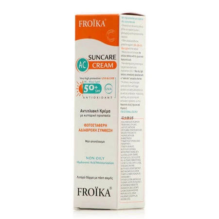 Froika AC Cream Wasserfeste Sonnenschutz-Gesichtscreme SPF50 40ml