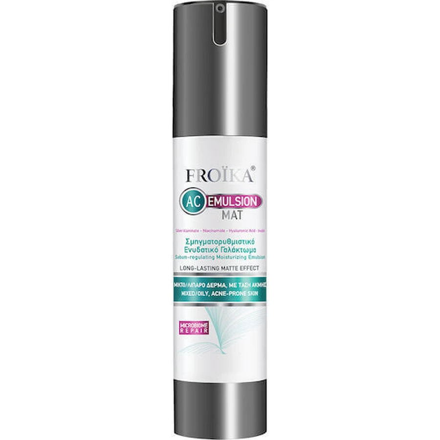 Froika AC 24 Hour Facial Emulsion für Feuchtigkeitspflege, Hautunreinheiten und Akne mit Hyaluronsäure 40ml