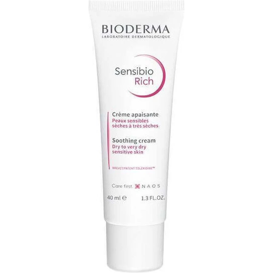 Bioderma Sensibio Sensitive Defensive Rich Rich Face Moisturizing Cream 24h 40ml