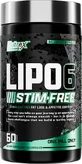 Nutrex Lipo 6 Stim Free 60 caps
