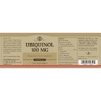 Solgar Ubiquinol (reduziertes CoQ-10) Glutenfrei 100mg 50 Weichkapseln