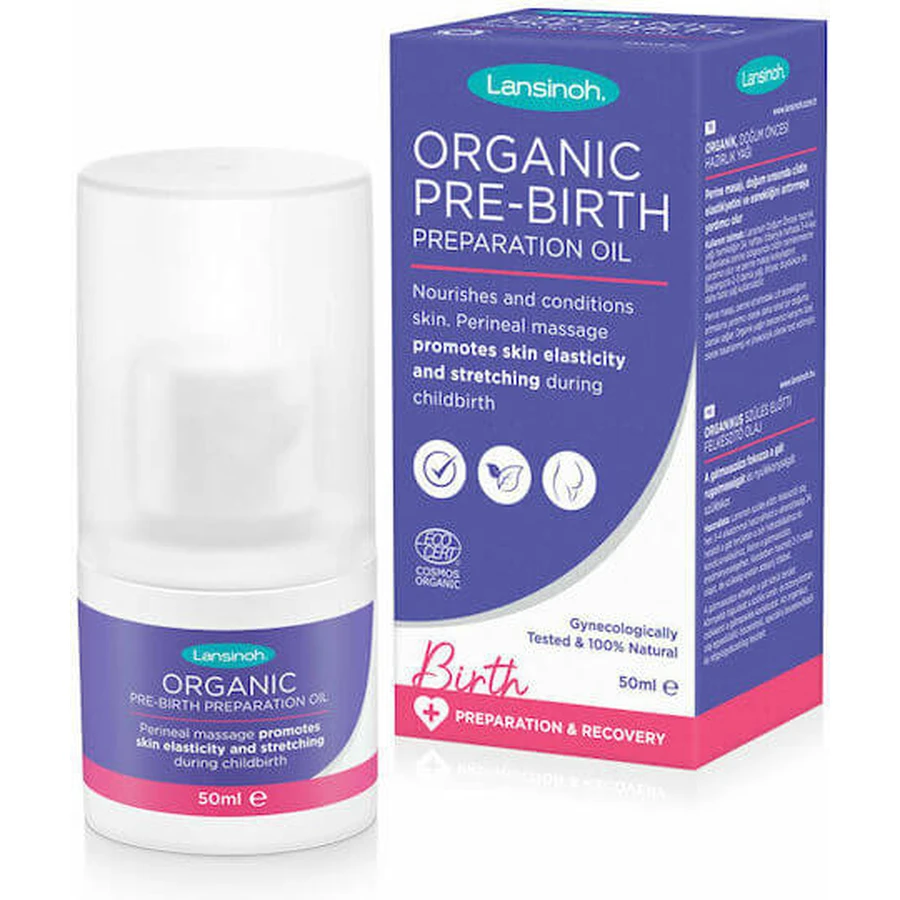 Lansinoh Birth Prep & Recovery Organic Massage Oil 50ml
