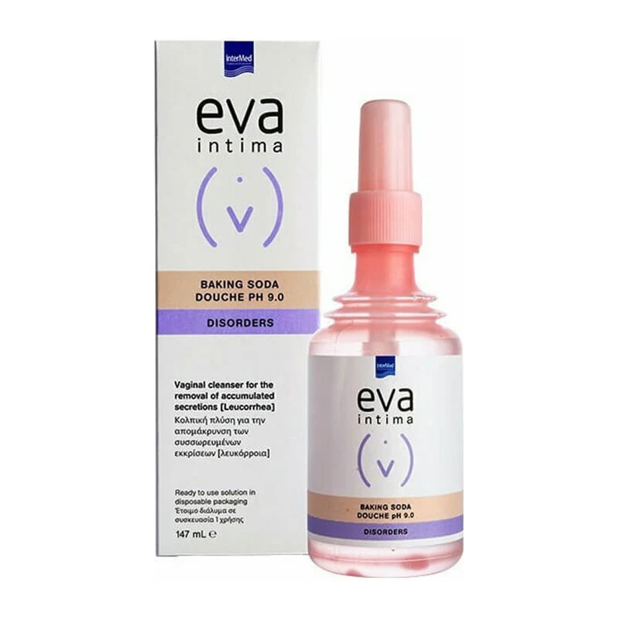 Eva Intima Baking Soda Douche Disorders pH 9 Lichid 147ml, InterMed 