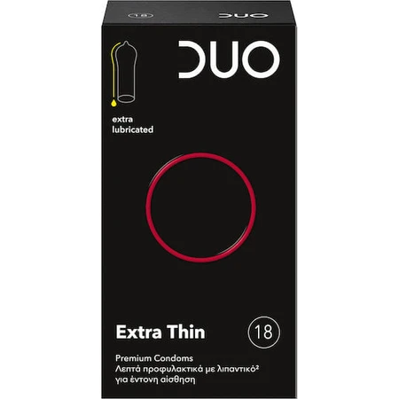 Duo Prezervatief Extra Dun 18buc