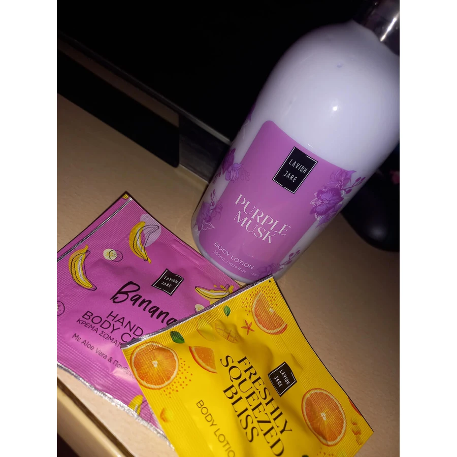 Lavish Care Purple Mask Moisturizing Body Cream with White Musk Fragrance 300ml
